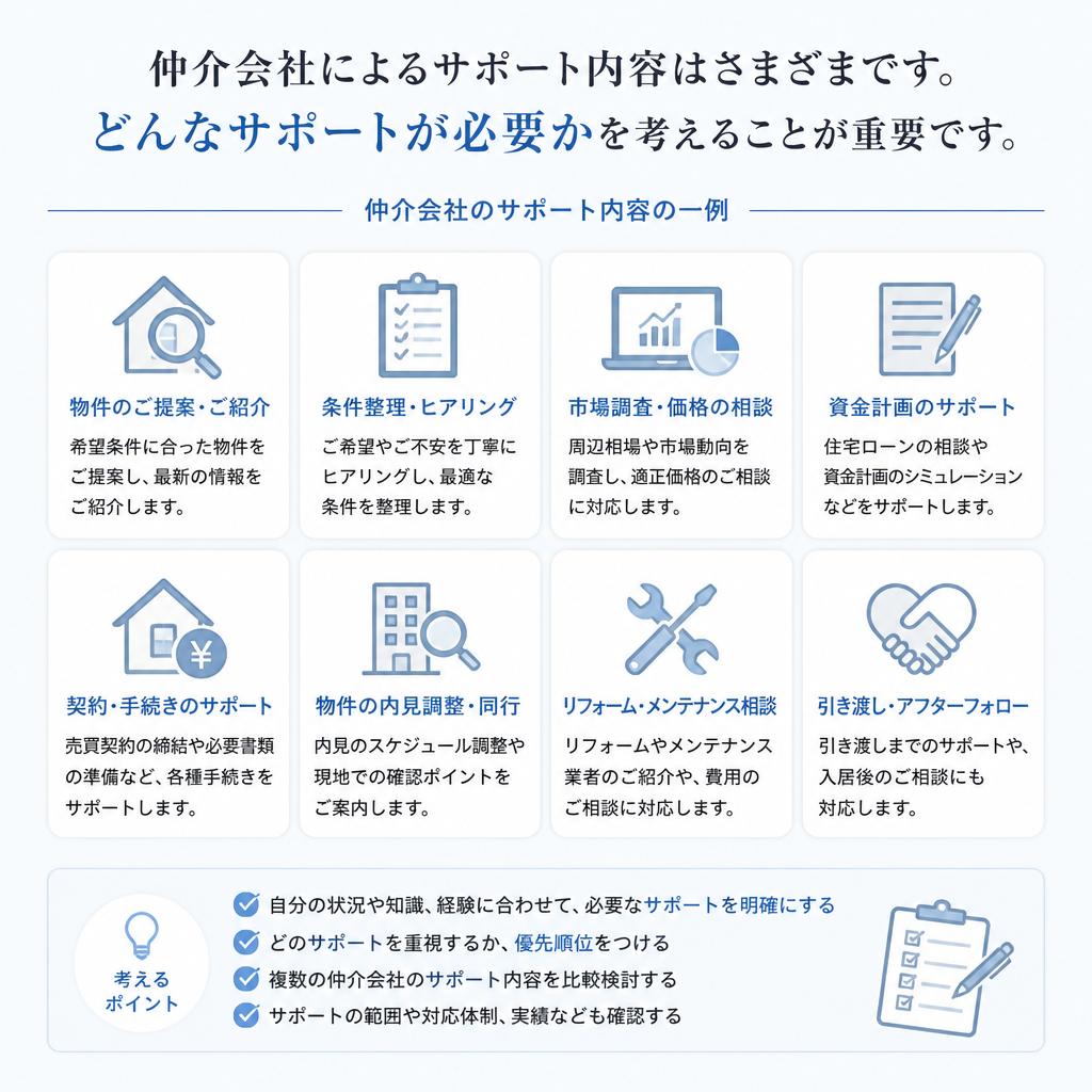 売却サポートの選び方